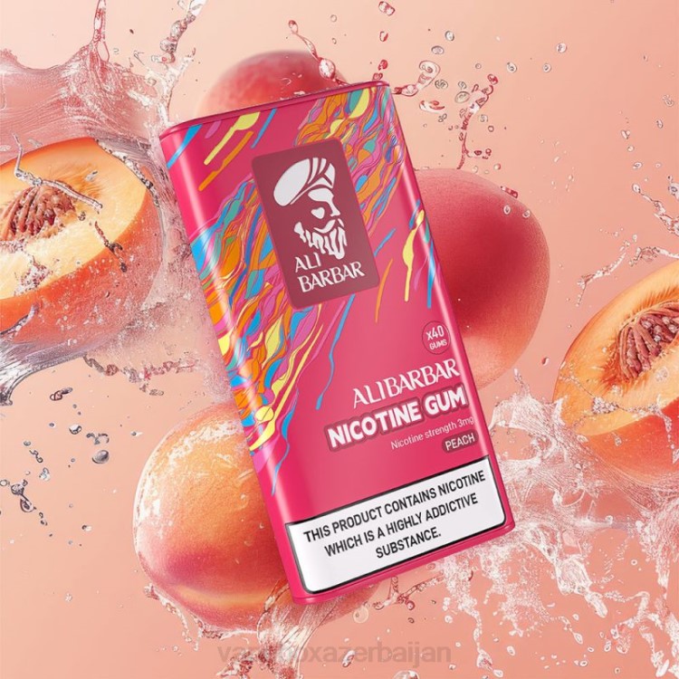 Vape Box Azerbaijan - Alibarbar Nicotine Gum Peach 4PP2102