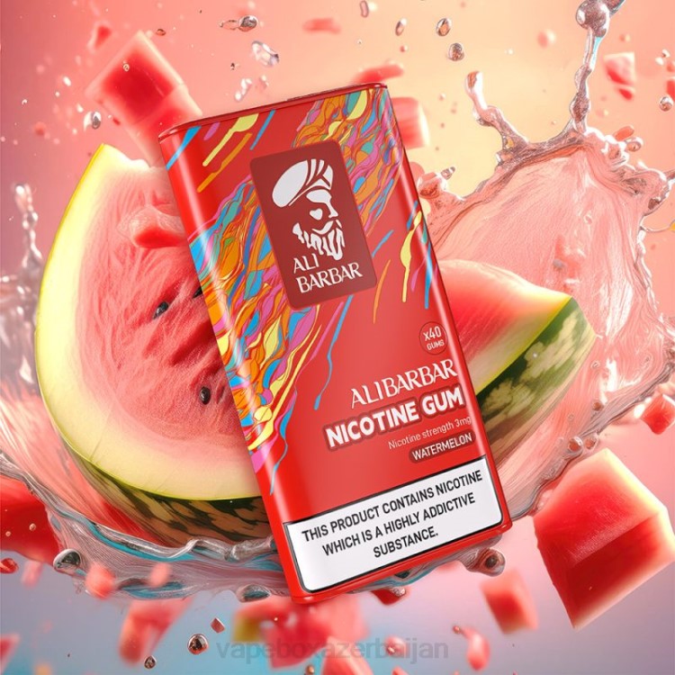 Vape Smoke - Alibarbar Nicotine Gum Watermelon 4PP2103