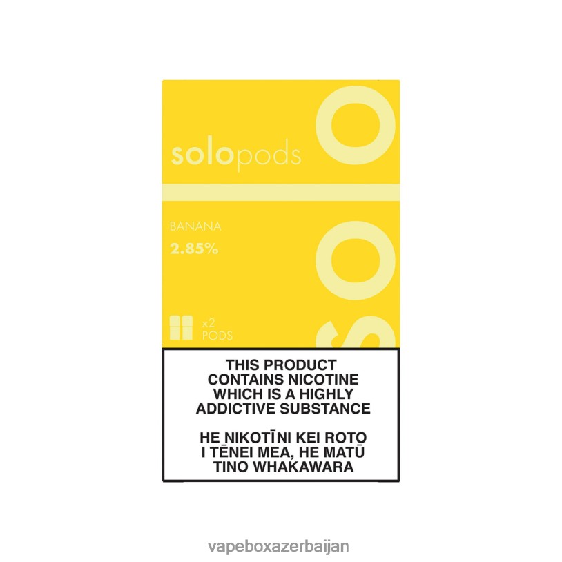 E-Juice Vape - Solo Replacement Pod 2-Pack Banana B4RBF64