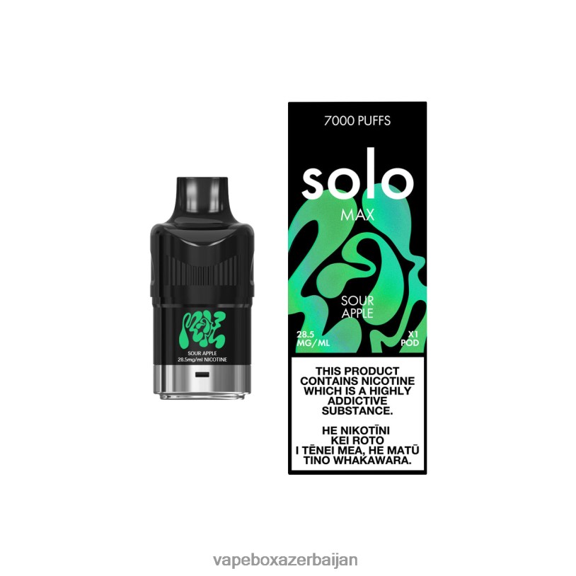 Vape Baku - Solo MAX Pod Sour Apple B4RBF80