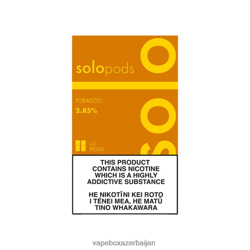 Vape Baku - Solo Replacement Pod 2-Pack Tobacco B4RBF50