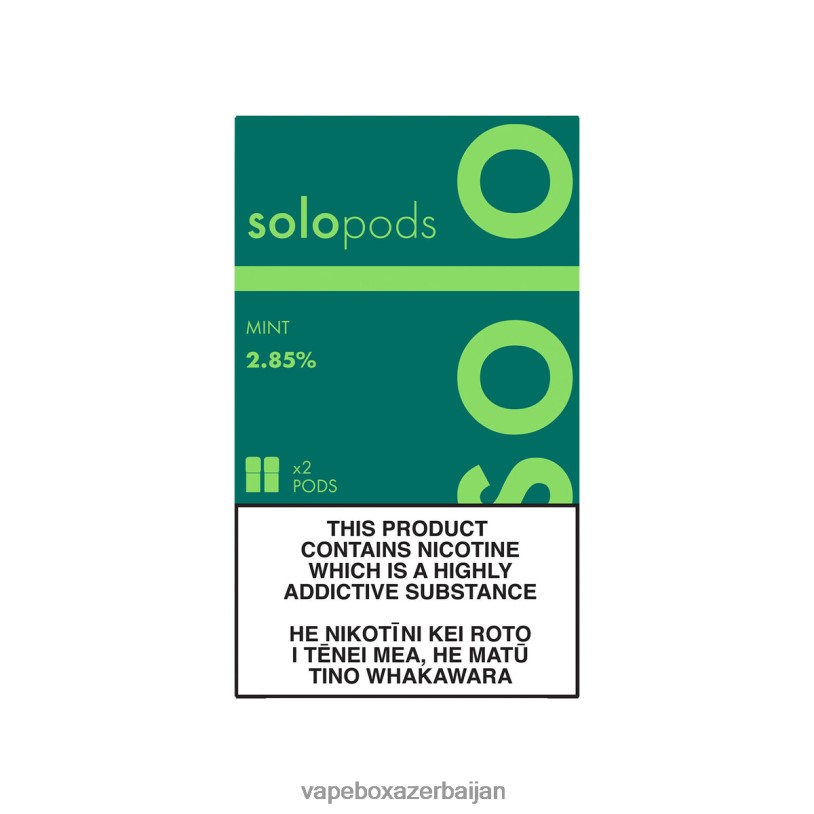 Vape Box Azerbaijan - Solo Replacement Pod 2-Pack Mint B4RBF52