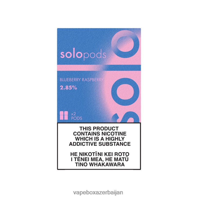 Vape Smoke - Solo Replacement Pod 2-Pack Blueberry Raspberry B4RBF53