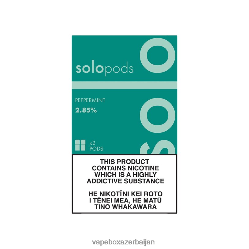Vape Smoke - Solo Replacement Pod 2-Pack Peppermint B4RBF63