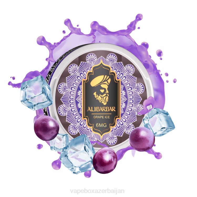 Vape Baku - Alibarbar Nicotine Pouches Grape Ice 4PP285