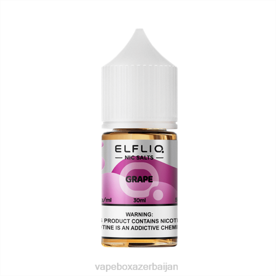 E-Juice Vape - ELFBAR ELFLIQ nic salt 30ml GRAPE 2Z8219