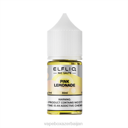 Vape Baku - ELFBAR ELFLIQ nic salt 30ml PINK LEMONADE 2Z8225