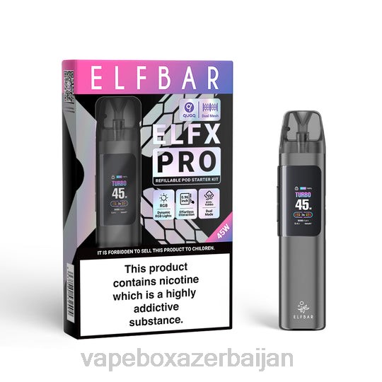 Vape Smoke - ELFBAR ELFX Pro Open Pod Device Grey 2Z823