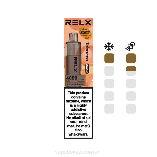 Vape Baku - RELX MagicGo 4000 Disposable Vape Tobacco (Amber) RLZT5