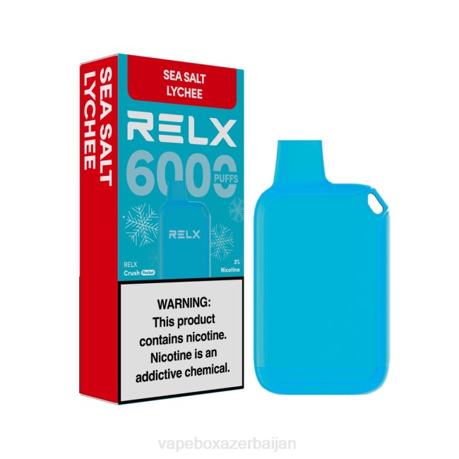 E-Juice Vape - RELX Crush Pocket 6000 Icy Sea Salt Lychee RLZT14