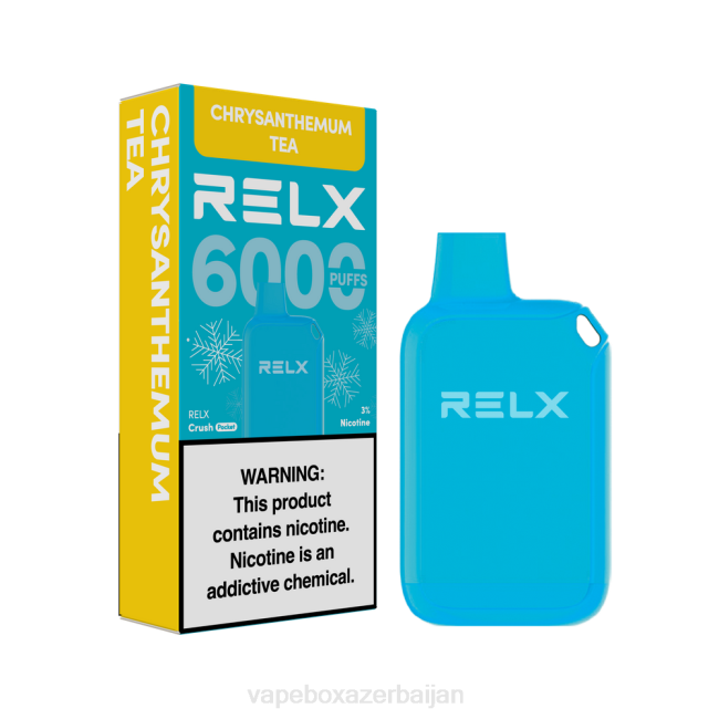 Vape Azerbaijan - RELX Crush Pocket 6000 Icy Chrysanthemum Tea RLZT21