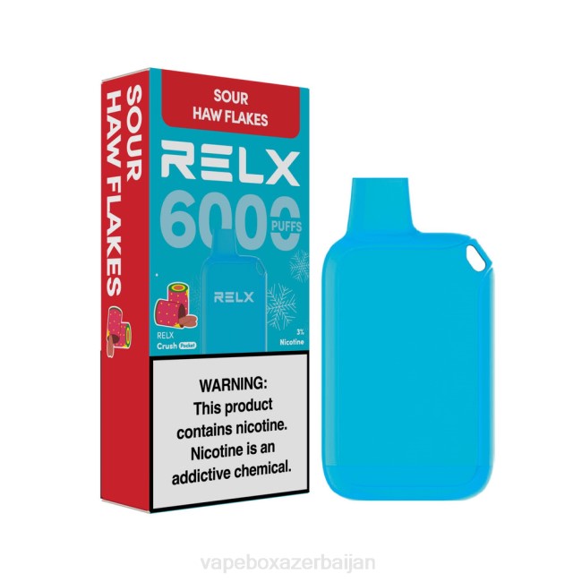 Vape Azerbaijan - RELX Crush Pocket 6000 Icy Sour Haw Flakes RLZT16