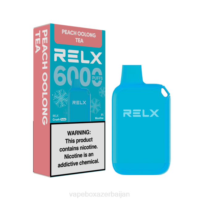 Vape Baku - RELX Crush Pocket 6000 Icy Peach Oolong Tea RLZT10
