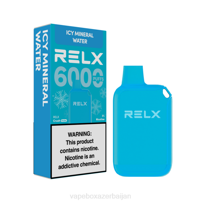 Vape Smoke - RELX Crush Pocket 6000 Icy Icy Mineral Water RLZT23