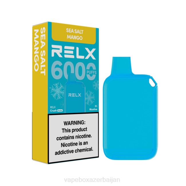 Vape Smoke - RELX Crush Pocket 6000 Icy Sea Salt Mango RLZT13