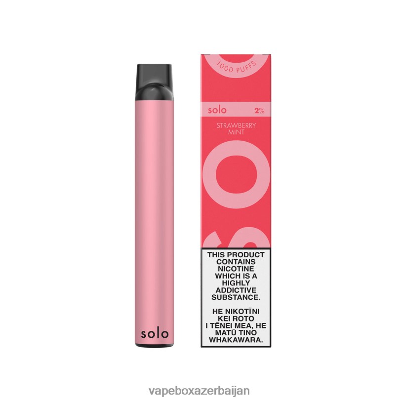 E-Juice Vape - Solo Disposable Vape Strawberry Mint B4RBF4