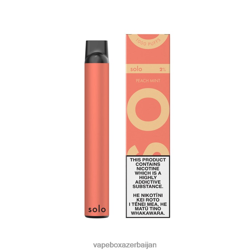 Vape Azerbaijan - Solo Disposable Vape Peach Mint B4RBF6