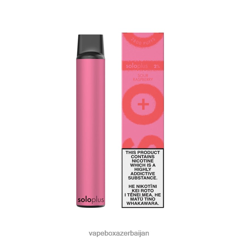 Vape Baku - Solo Plus Disposable Vape Sour Raspberry B4RBF35