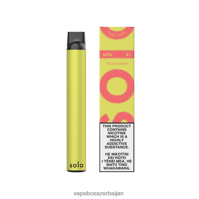 Vape Box Azerbaijan - Solo Disposable Vape Sour Lemon B4RBF12