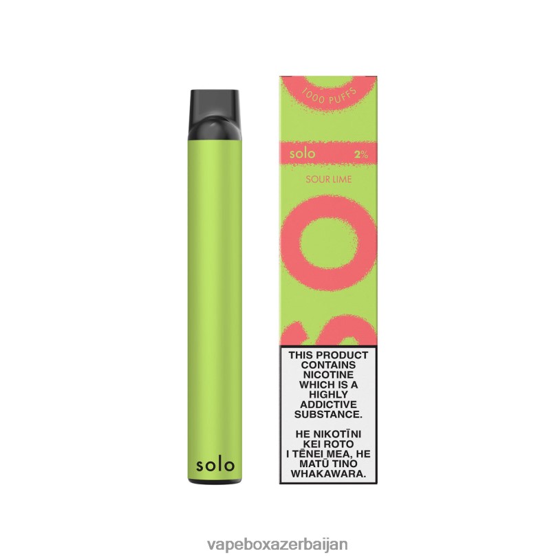 Vape Smoke - Solo Disposable Vape Sour Lime B4RBF18