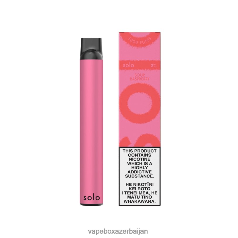 Vape Smoke - Solo Disposable Vape Sour Raspberry B4RBF13