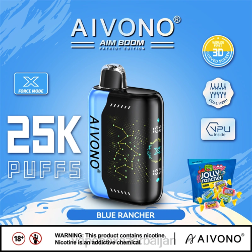 E-Juice Vape - Aivono AIM BOOM 25000 Blue Rancher 4PNJ344