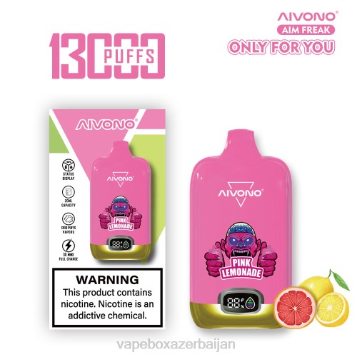 E-Juice Vape - Aivono AIM FREAK 13000 Pink Lemonade 4PNJ249