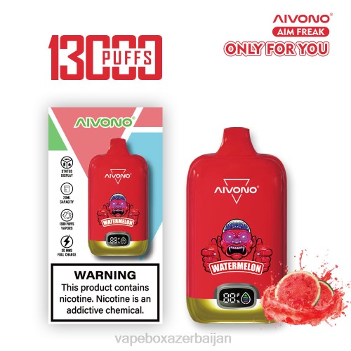 E-Juice Vape - Aivono AIM FREAK 13000 Watermelon 4PNJ244