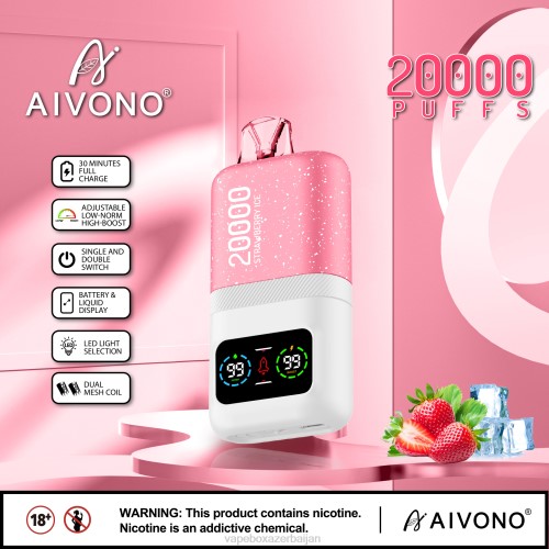 E-Juice Vape - Aivono AIM magic 20000 Strawberry Ice 4PNJ74
