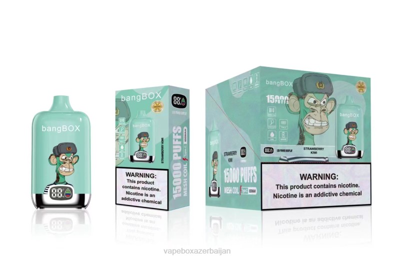 E-Juice Vape - Bang Box 15000 Puffs Strawberry Kiwi 20B639