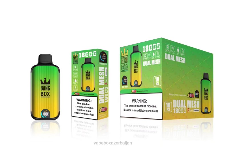 E-Juice Vape - Bang Box 18000 puffs Mango Peach Watermelon 20B689