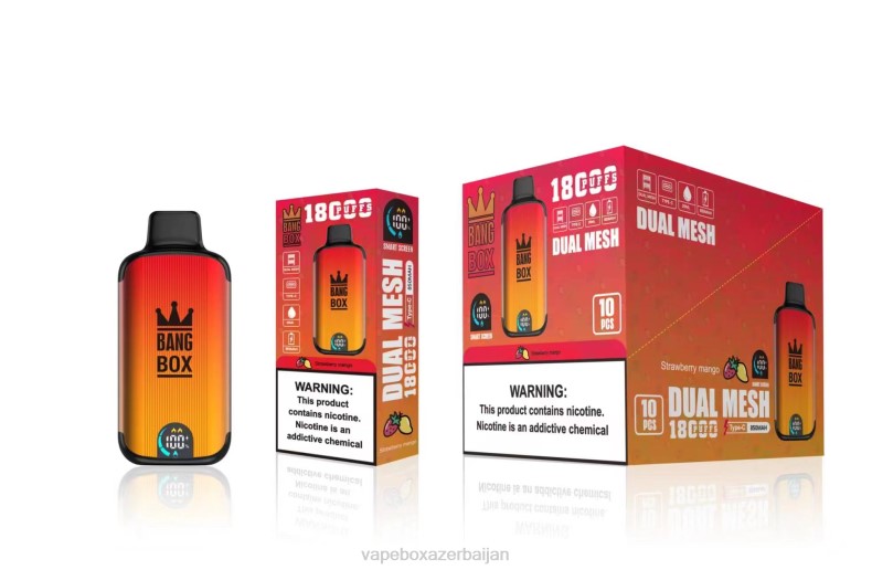 E-Juice Vape - Bang Box 18000 puffs Strawberry Mango 20B699