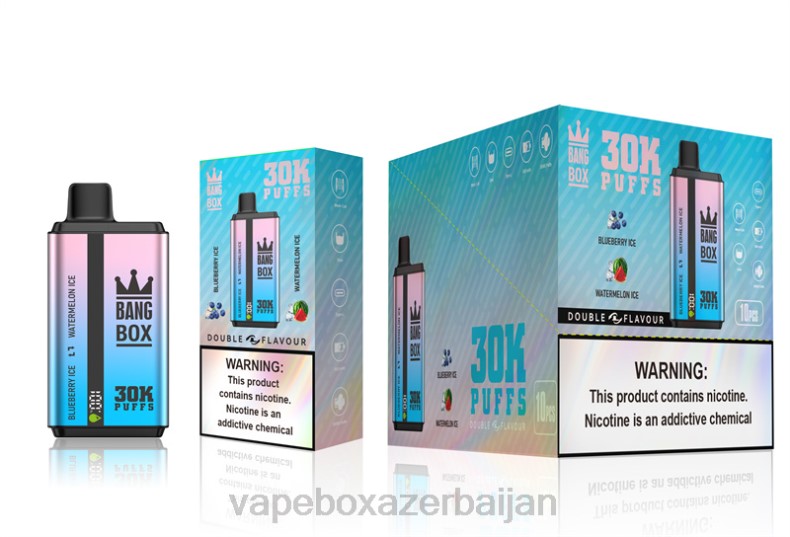 E-Juice Vape - Bang Box 30000 Puffs Dual Flavors Blueberry Ice & Watermelon Ice 20B669