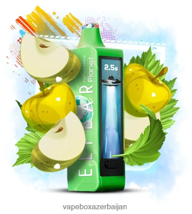 E-Juice Vape - Elf Bar Planet 25000 Double Apple X2Z82014