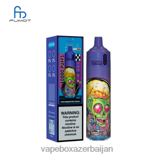 E-Juice Vape - Fumot Tornado 30K Music Kiwi Passion Fruit Guava NNJ6N14