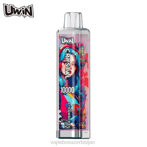 E-Juice Vape - UWIN CRYSTAL 10000 DISPOSABLE VAPE Strawberry Ice 4PNJ374