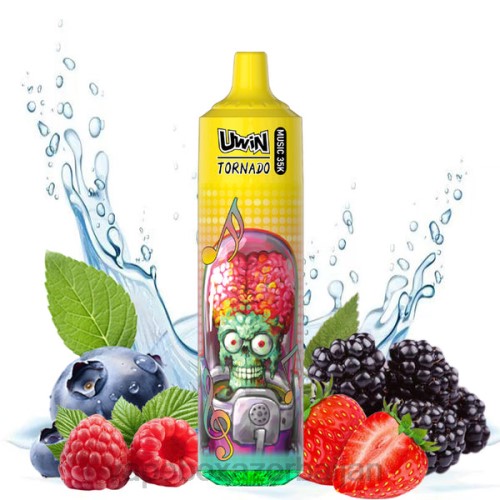 E-Juice Vape - UWIN CRYSTAL 35K DISPOSABLE VAPE Mixed Berries 4PNJ394