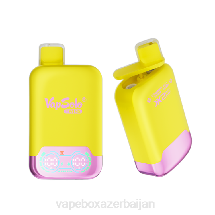 E-Juice Vape - Vapsolo TWINS Disposable Vape Strawberry Banana & Fizzy Cherry 4PP2144