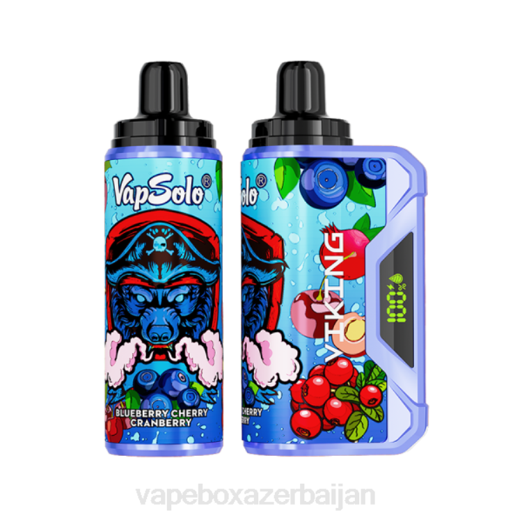 E-Juice Vape - Vapsolo VIKING Disposable Vape Blueberry Cherry Cranberry 4PP2149