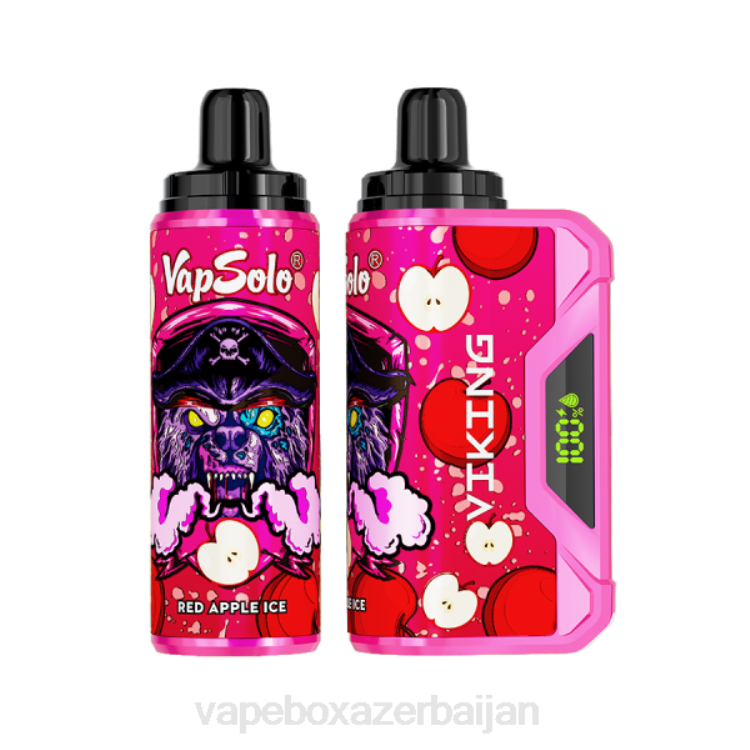 E-Juice Vape - Vapsolo VIKING Disposable Vape Red Apple Ice 4PP2154
