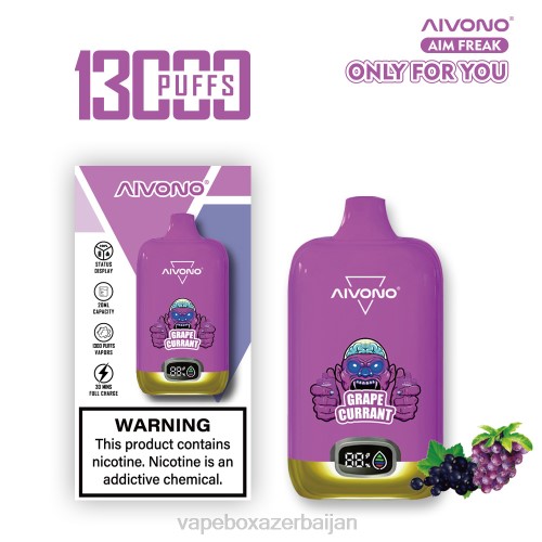 Vape Azerbaijan - Aivono AIM FREAK 13000 Grape Currant 4PNJ251