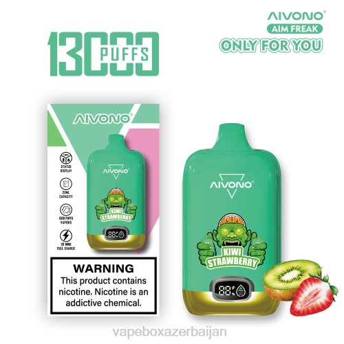 Vape Azerbaijan - Aivono AIM FREAK 13000 Kiwi Strawberry 4PNJ246