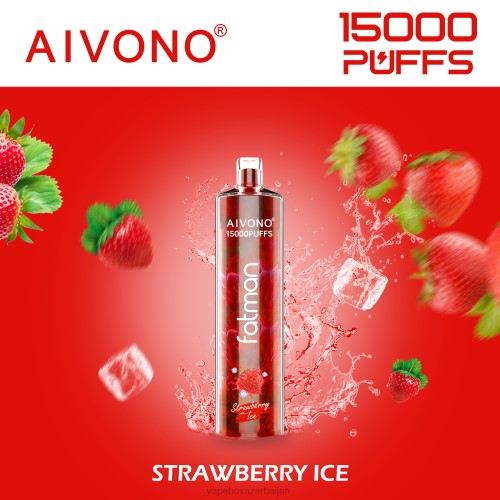 Vape Azerbaijan - Aivono FATMAN 15000 Strawberry Ice 4PNJ11