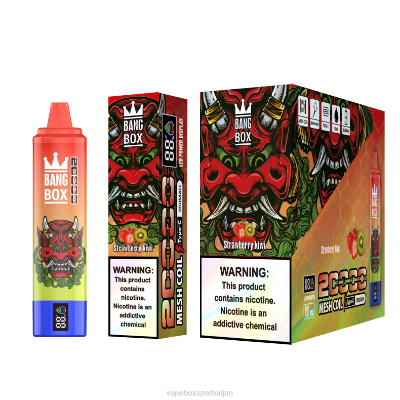 Vape Azerbaijan - Bang Box 20000 Puffs Smart Screen Strawberry Kiwi 20B651