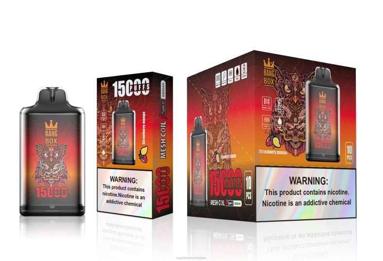 Vape Azerbaijan - Bang Box S1-15000 Puffs Strawberry Mango 20B6101