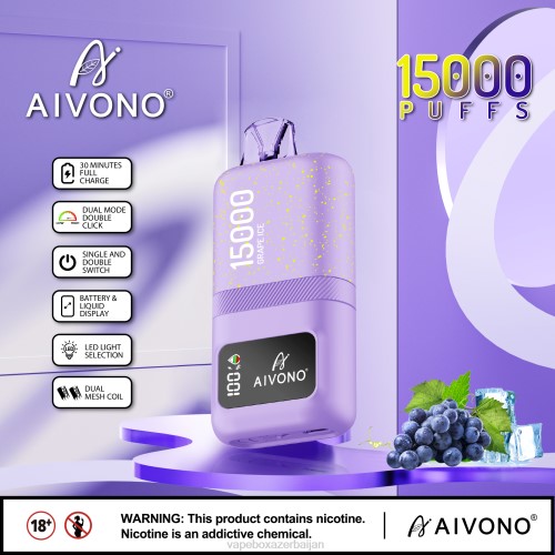 Vape Baku - Aivono AIM magic 15000 Grape Ice 4PNJ60