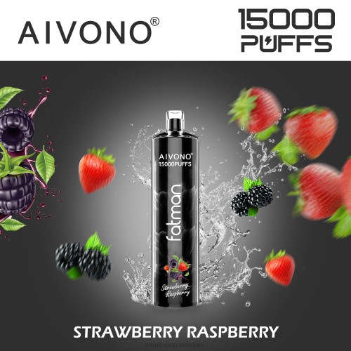 Vape Baku - Aivono FATMAN 15000 Strawberry Raspberry 4PNJ15
