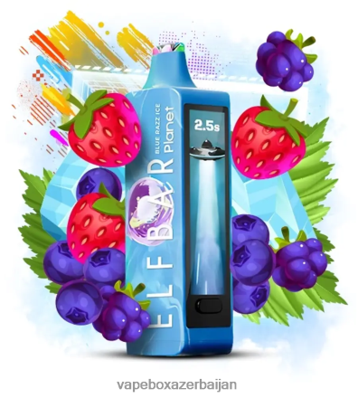 Vape Baku - Elf Bar Planet 25000 Blue Razz Ice X2Z82015