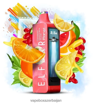 Vape Baku - Elf Bar Planet 25000 Cranberry Orange Baja Splash X2Z82030
