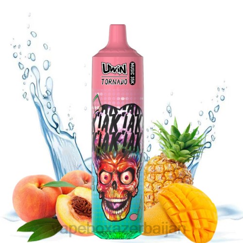 Vape Baku - UWIN CRYSTAL 35K DISPOSABLE VAPE Peach Mango Pineapple 4PNJ390